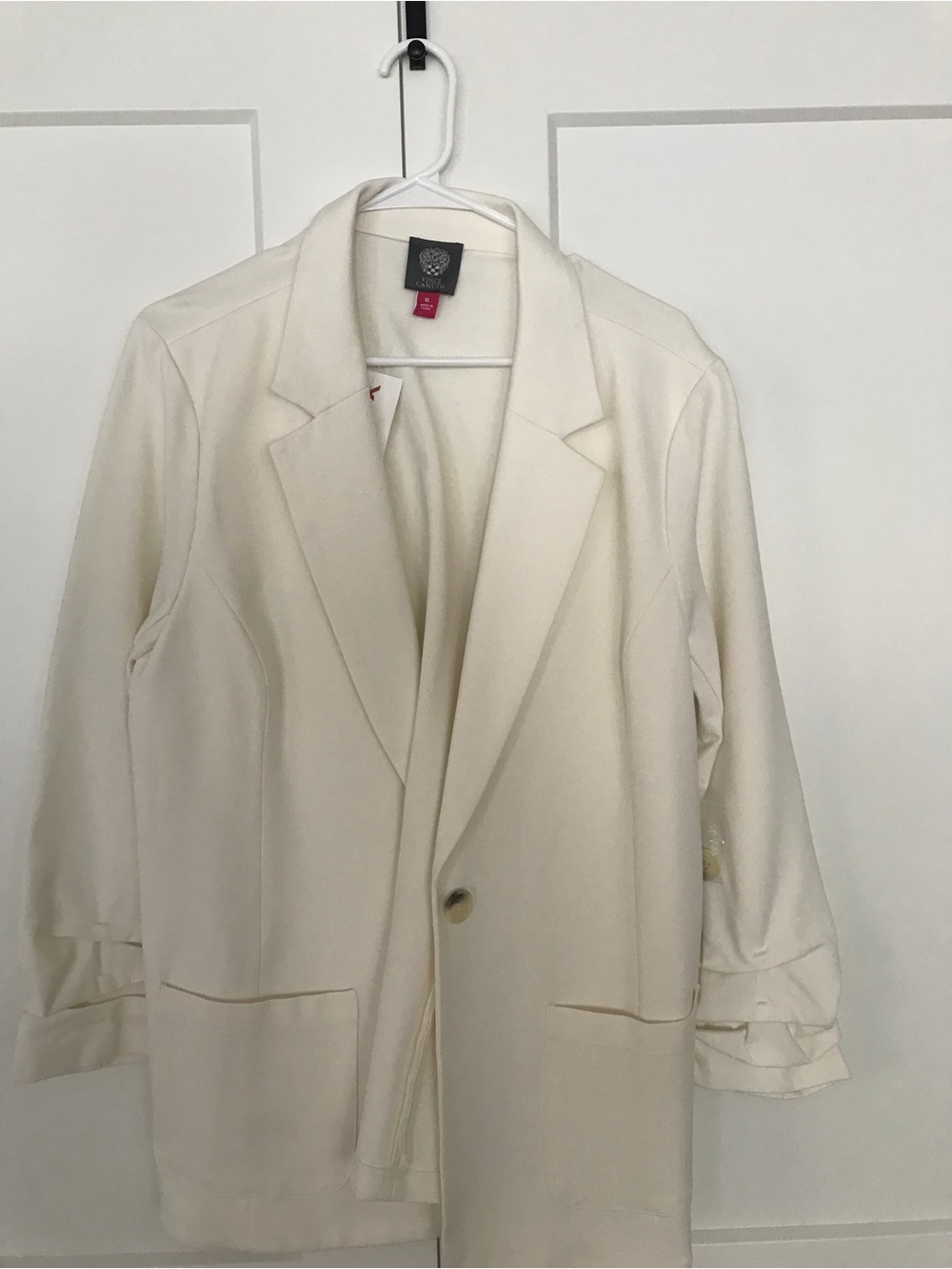 Vince Camuto Cream Women's Open-Front Blazer Coat-nwt